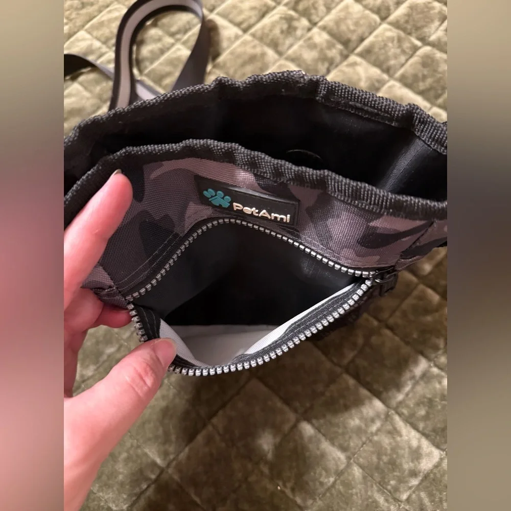 PetAmi Dog Walking Crossbody Purse & Collapsible Water Bowl